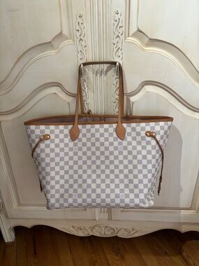 Louis Vuitton GM  size tote Classic Check Tote Bag